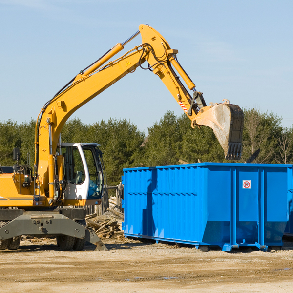 how many times can i have a residential dumpster rental emptied in Farmdale Ohio